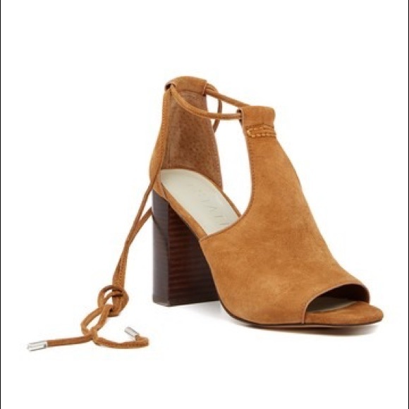 1. State Shoes - NWT 1.State Tilya Suede Block Heel Sandal 8.5